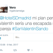 Tweet ganador concurso San Valentin Sando 2017 Tweet ganador concurso San Valentin Sando 2017
