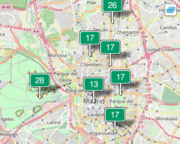 Calidad el aire en Madrid 17 de enero 2017